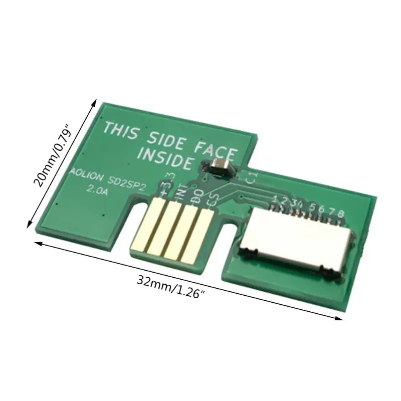 

Card Adapter TF Card Reader for NGC Game Cube SD2SP2 SDLoad SDL Adapter 54DB