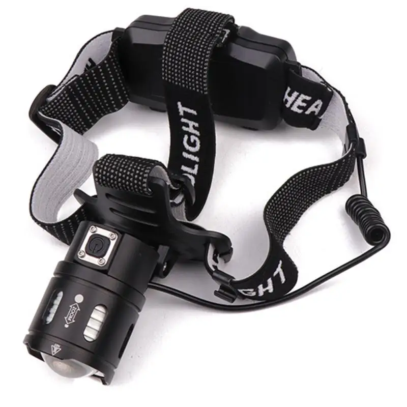

Outdoor Lighting Headlight XPL-V6/XHP50/XHP70USB Rechargeable Adjustable Focus Headlight Large Lens Camping Night Fishing Tool