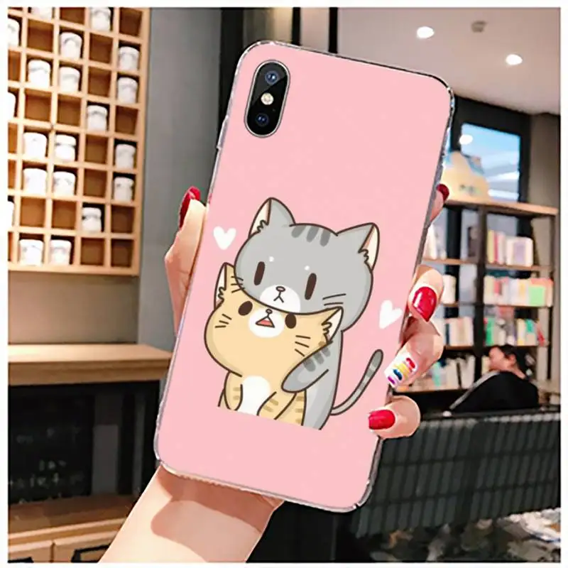 

cat Luxury Phone Case coque Funda shell Transparent for iPhone 11 12 mini pro XS MAX 8 7 6 6S Plus X 5S SE 2020 XR
