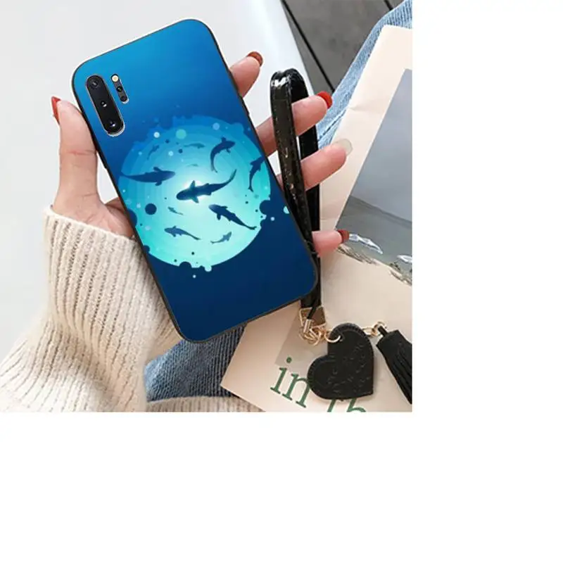 

0 Ocean Whale Shark Swimming Phone Case For Samsung S8 9 10 20 Plus Note 9 10 10plus 20 20ultra M21 30