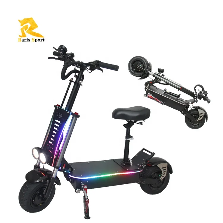 

High speed 60mph 2400w * 2 dual motor fat wheel motorcycle 60km range electric scooter offroad