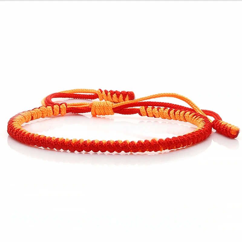 Новый плетеный браслет ручной работы тибетский буддийский удачный Шарм