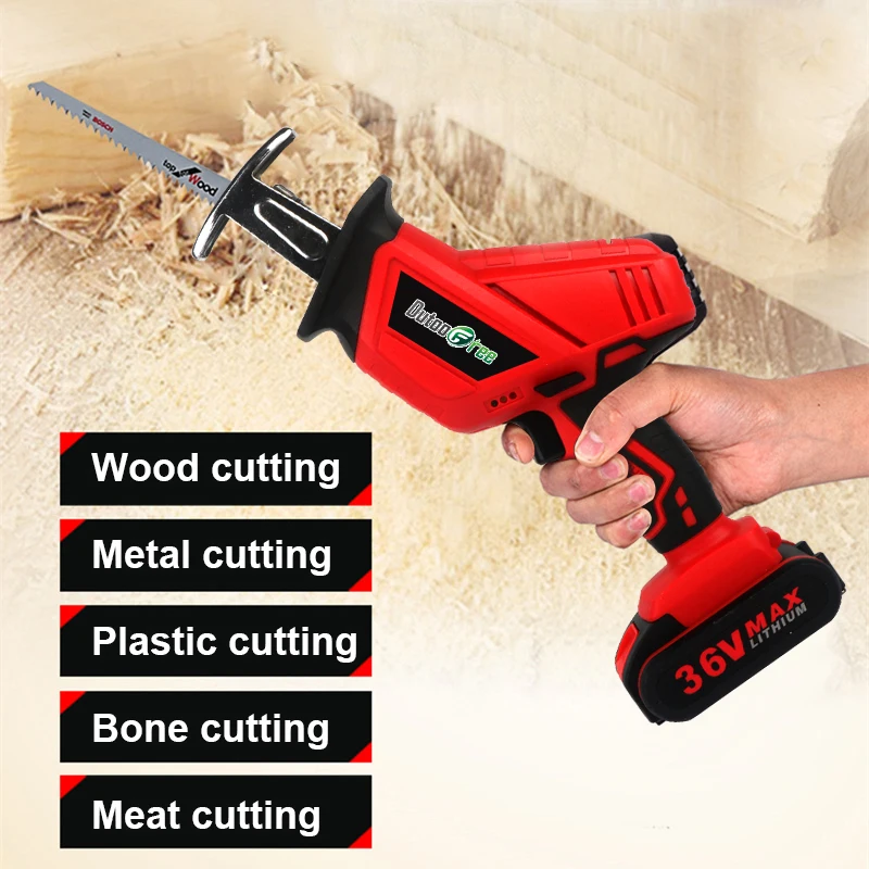 Беспроводная сабельная пила 36VF Сабельная портативная электрическая для дерева