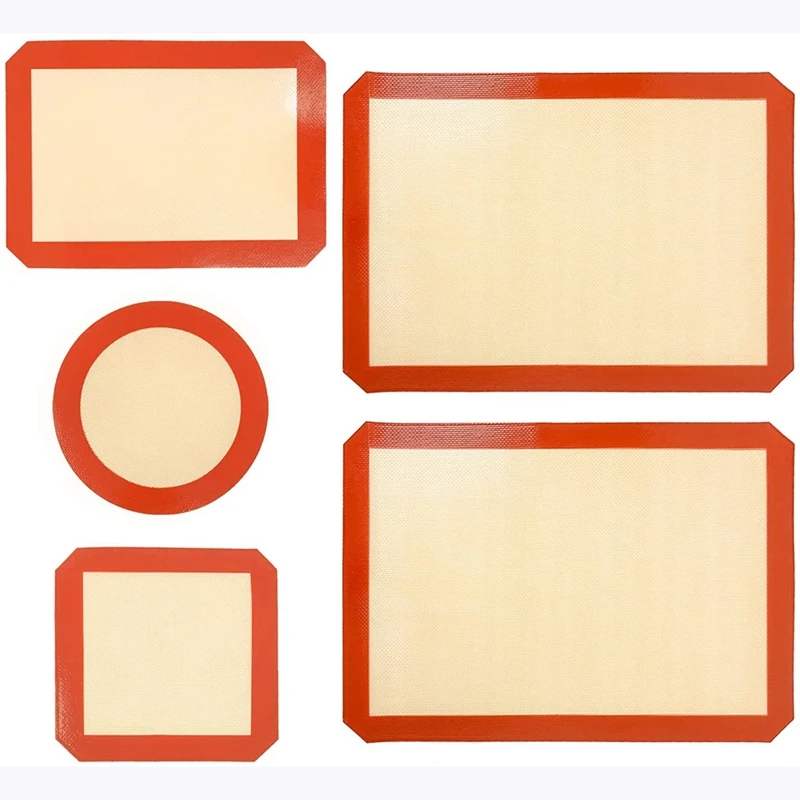 

Силиконовые формы для выпечки набор из 5 AceProd антипригарным многоразовые силиконовый коврик для выпечки с круглые и квадратные силиконовый ...