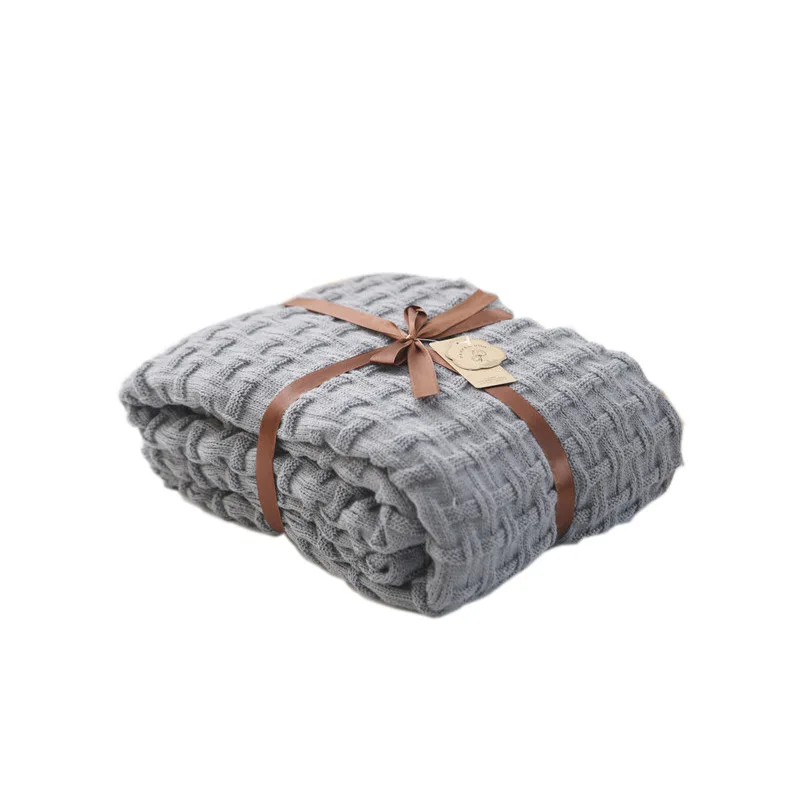 

Knit Air Conditioner Cover Nap Blanket Comfortable Warm Tassel Nordic Solid Color Blankets for Beds Sofa Throw 120X180cm