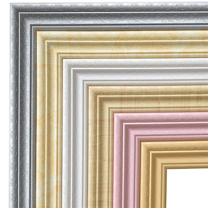 Современный цветной узор мягкая упаковка плинтус настенная наклейка кабинет