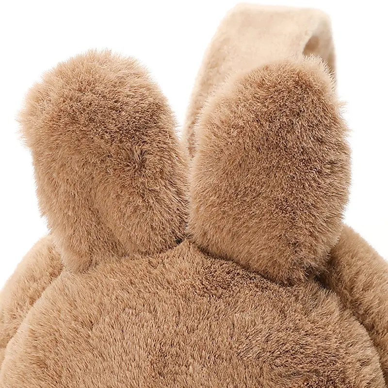 Плюшевые уличные наушники для взрослых простые реалистичные в форме кроличьих