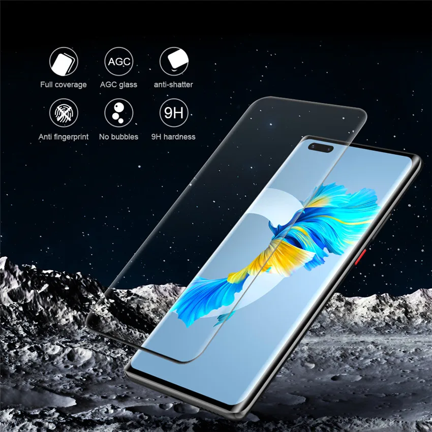 

Закаленное стекло с полным покрытием для Huawei Mate 40 Pro, 3D CP + MAX, Взрывобезопасное Защитное стекло для Huawei Mate 40 Pro