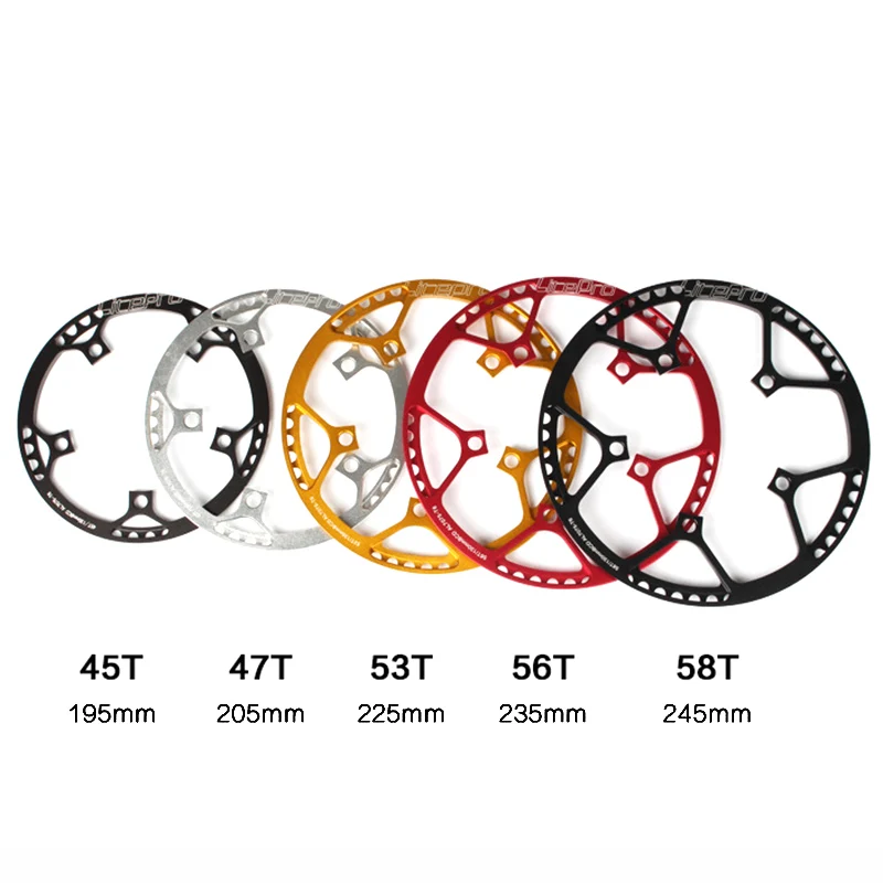 Складное Велосипедное кольцо Litepro сверхлегкое BMX из сплава 130 BCD 45T 47T 53T 56T 58T