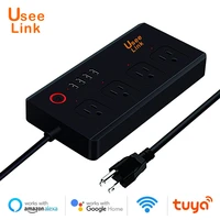 useelink smart power stripwifi power bar multiple outlet extension cord with 4 usb and 4 individual controlled ac plugs by tuya