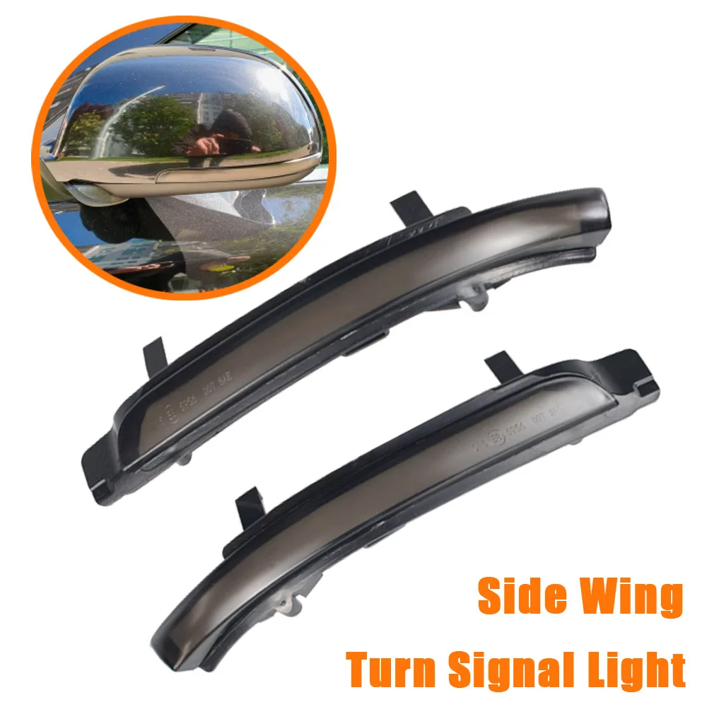 

For Skoda Octavia 1Z5 2009-2013 SUPERB 2008-2014 Side Wing Dynamic Turn Signal LED Blinker Sequential Side Mirror light 2 PCS