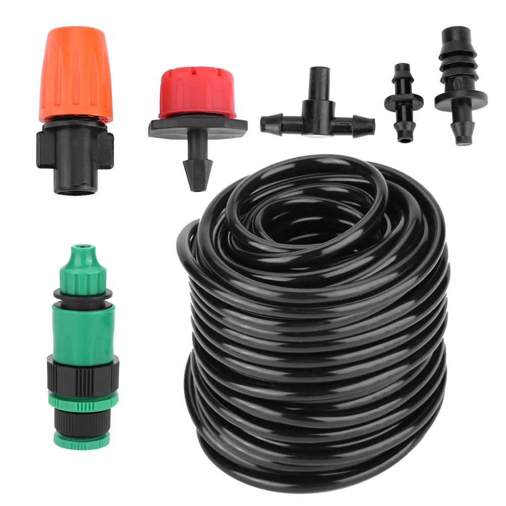 

25M Micro Water Irrigation System Garden Greenhouse Plants Automatic Watering Hose Kit Irrigation System