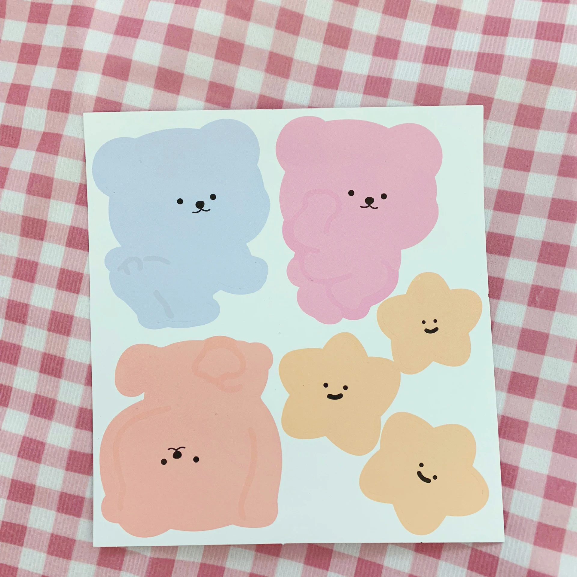 Корейская модель свитера с рисунками и танцы медведь звезда наклейка сделай сам