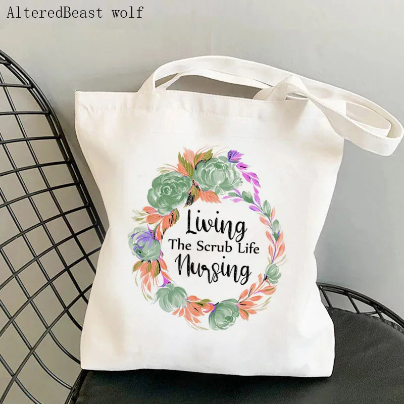 

Женская холщовая сумка-шоппер с рисунком в стиле Харадзюку