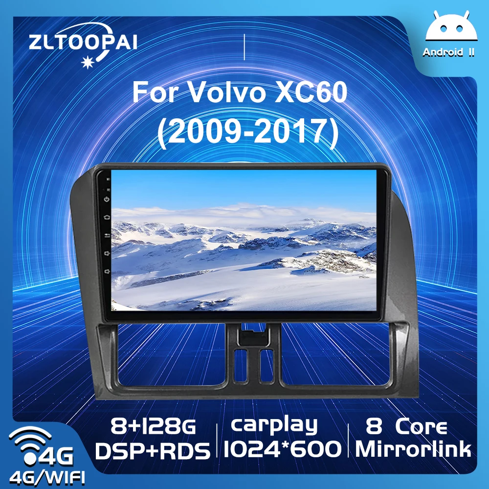 Zltoopai Android 11 Авто Радио для Volvo XC60 2011-2018 автомобильный мультимедийный плеер GPS