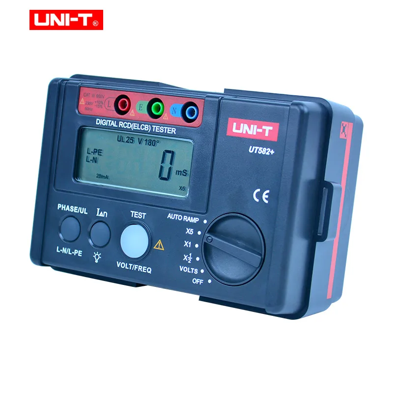 Цифровой тестер утечки авторампы UT582 + RCD (ELCB) автоматический выключатель