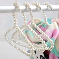 3pcs new dog clothes hangers pearl white pet grooming hangers accessories for puppy animals cat chihuahua yorkshire supplies