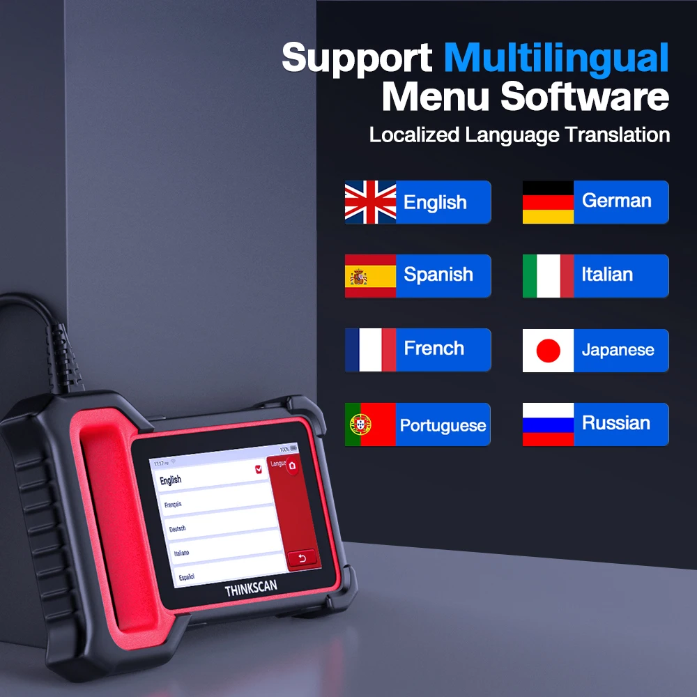 THINKCAR Thinkscan plus S4 Bluetooth OBD2 Автомобильный сканер Professional ABS Oil 3 Сброс 5 Системный