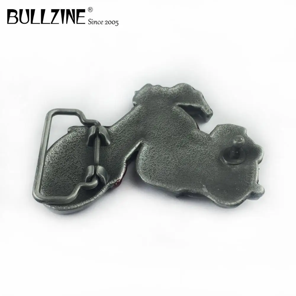 Пряжка для байкерского ремня из цинкового сплава с Красной эмалированной