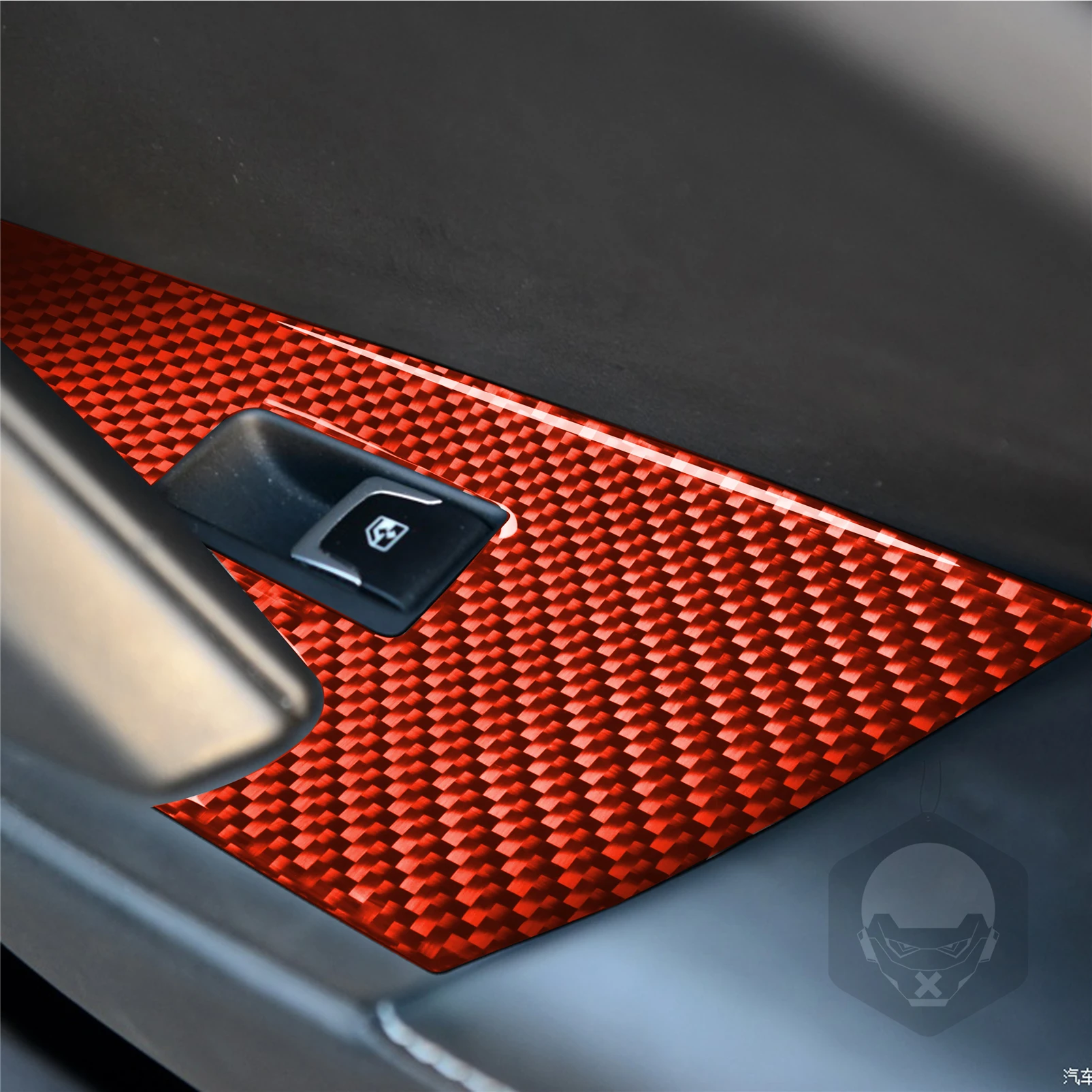 3 шт., наклейки из углеродного волокна для Chevrolet Corvette C7 2014-2019