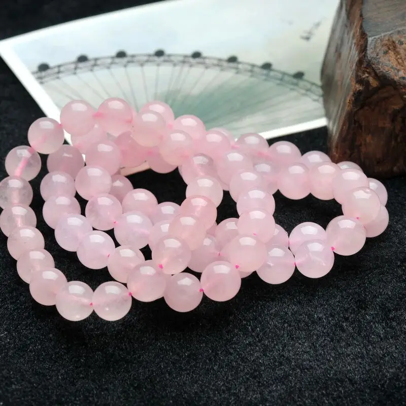 

Natural Pink Crystal Bracelet Pink Macaron Women's Jewelry Round Bead Crystal Bracelet bracelet for women
