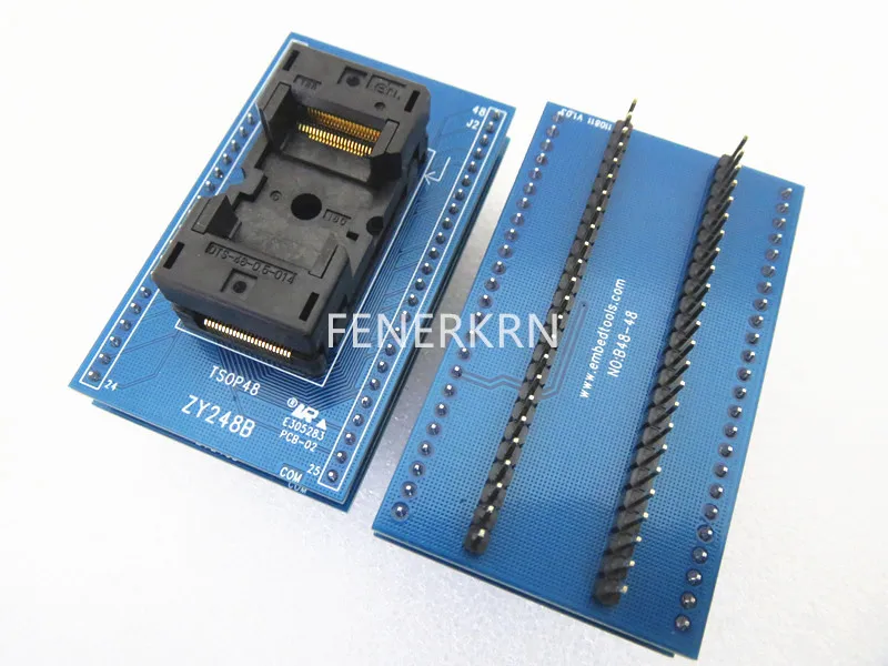 Opentop ZY248B TSOP48 12*18mm 0.5mm test seat IC Burning seat Adapter testing seat QFN40 Test Socket test bench Programming seat