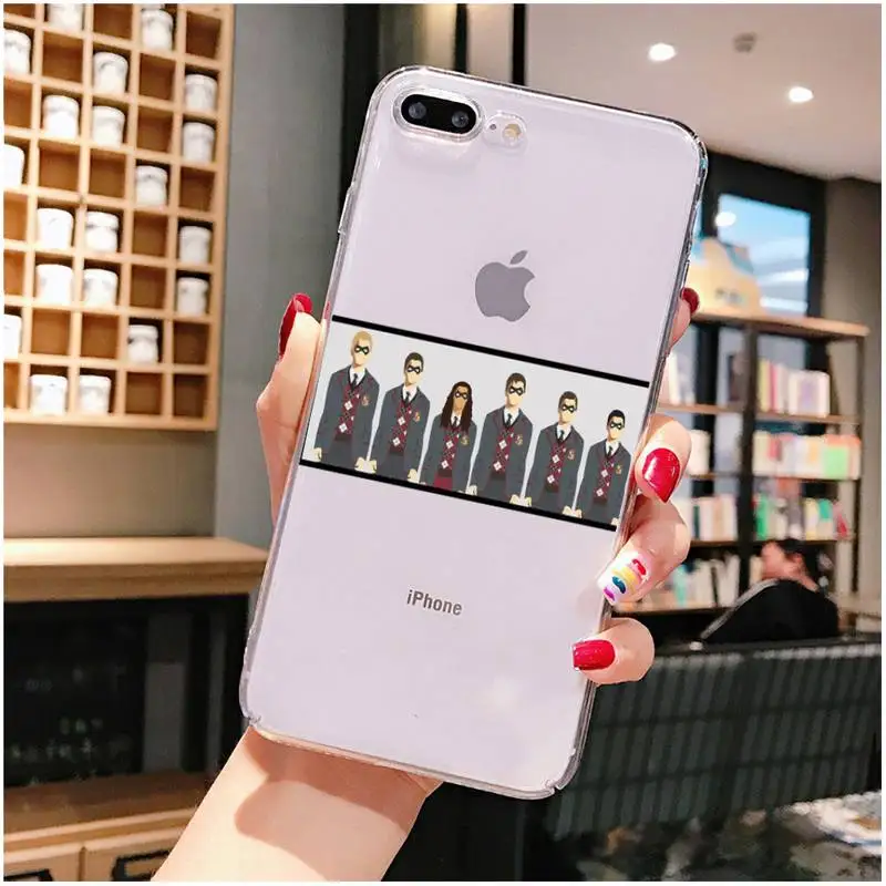 

Umbrella Academy Phone Case For iPhone X XS MAX 6 6s 7 7plus 8 8Plus 5 5S SE 2020 XR 11 11pro max Clear funda Cover
