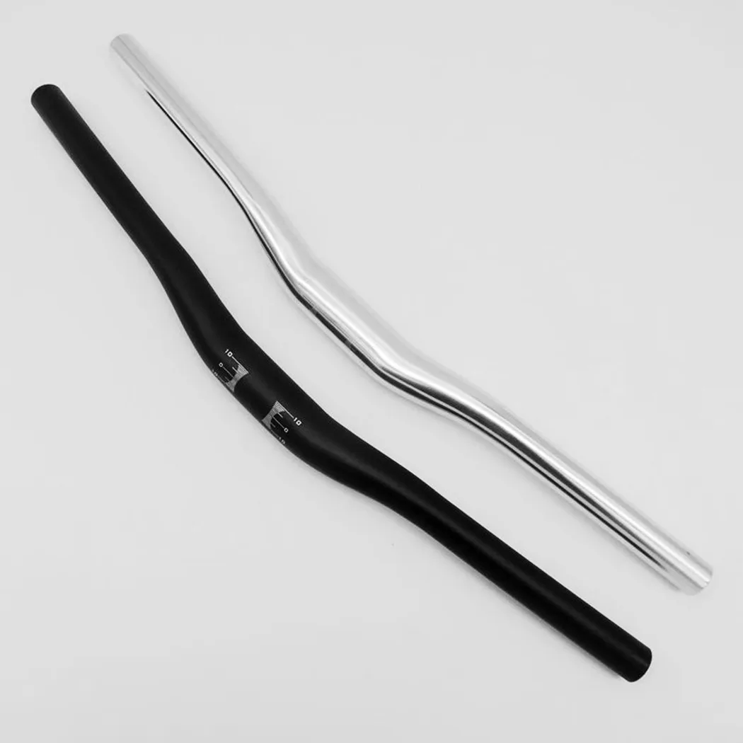 

1pc Mountain Bike Handlebar 31.8mm MTB Bike Bar Folding Bike Alloy Riser Handlebars Black And Silver Mtb Bike Parts