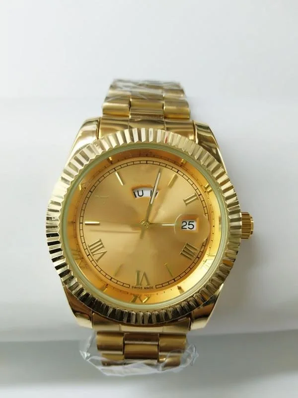 

relogio masculino diamond men's watch fashion black dial calendar gold bracelet folding buckle master male gift couple