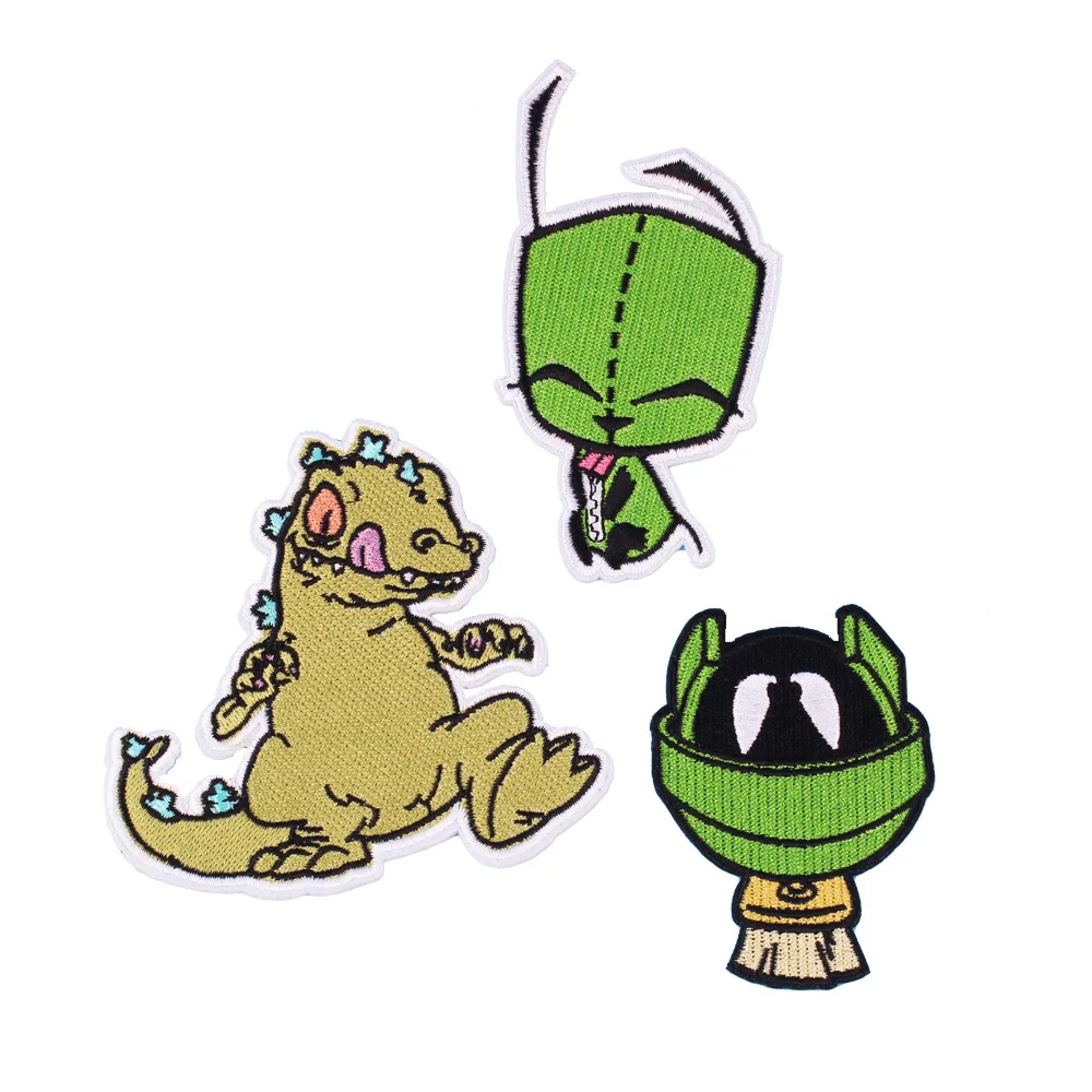 Динозавры Животные иностранцев патчи для одежды джинсовые куртки с вышивкой