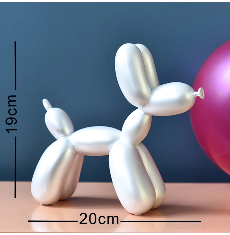 white dog 3D скульптура оленя домашний Декор 50x49x20 см Настенная статуя украшения аксессуары для гостиной абстрактная скульптура лося Рождество - Цвет: white dog