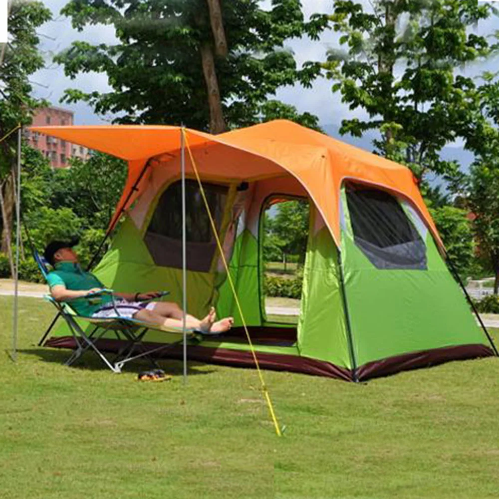 Verkaufen Automatische Doppel Schicht 5-8 Person Verwenden Ultra Wasserdicht Winddicht Familie Party Camping Zelt Barraca Zelte Outdoor Camping