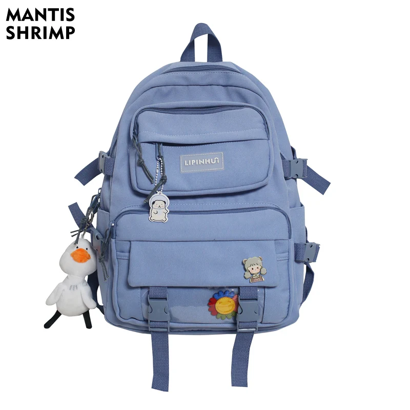 

Модные рюкзаки для женщин-подростков, вместительные сумки для книг, нейлоновые повседневные школьные ранцы, дизайнерские сумки