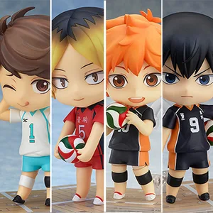 Haikyuu!! Anime volleyball sports Hinata Shoyo tobio nendoroidos
Figures PVC 10cm Haikyuu Action Figure Model Toys Doll