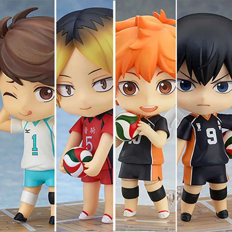 Haikyuu! Фигурка Хината шойо тобио nendoroidos ПВХ Фигурки 10 см экшн фигурки Haikyuu модель