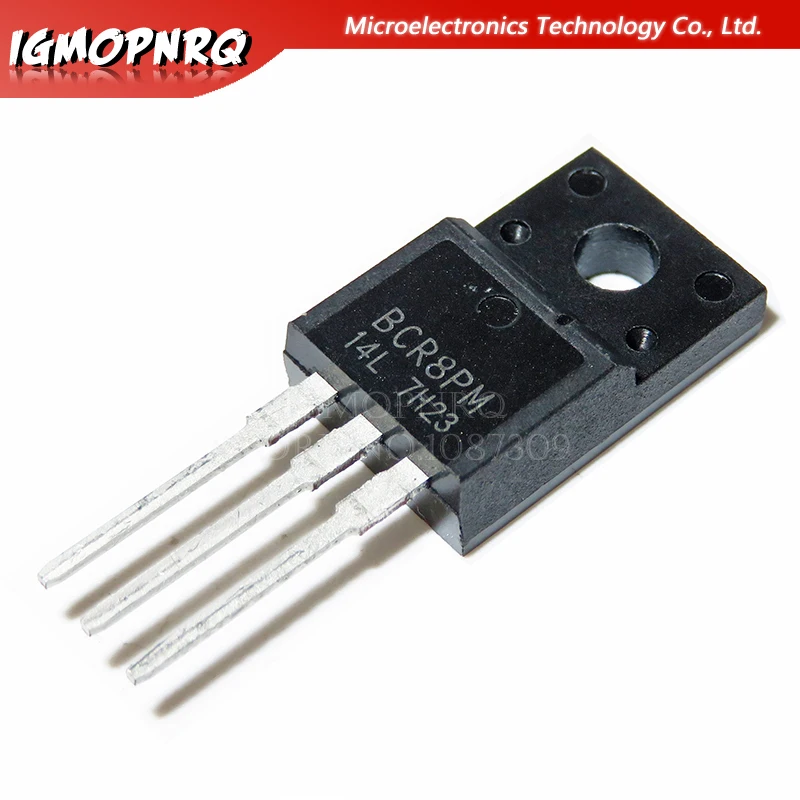10 шт. BCR8PM-14L BCR8PM TO-220F 600V 16A | Электронные компоненты и принадлежности