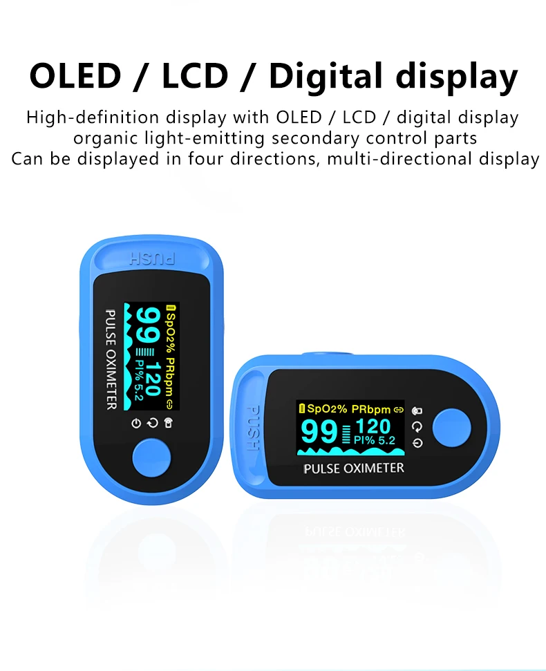 Оксиметр Bluetooth приложение для мониторинга сна запись данных обмен SPO2 PI OLED Android IOS