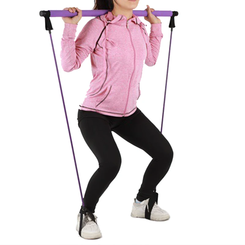 

Pilates Pull Rods Multi-functional Resistance Band Toning Bar Home Yoga Gym Body Toning Fitness Abdominal Exercise Stick