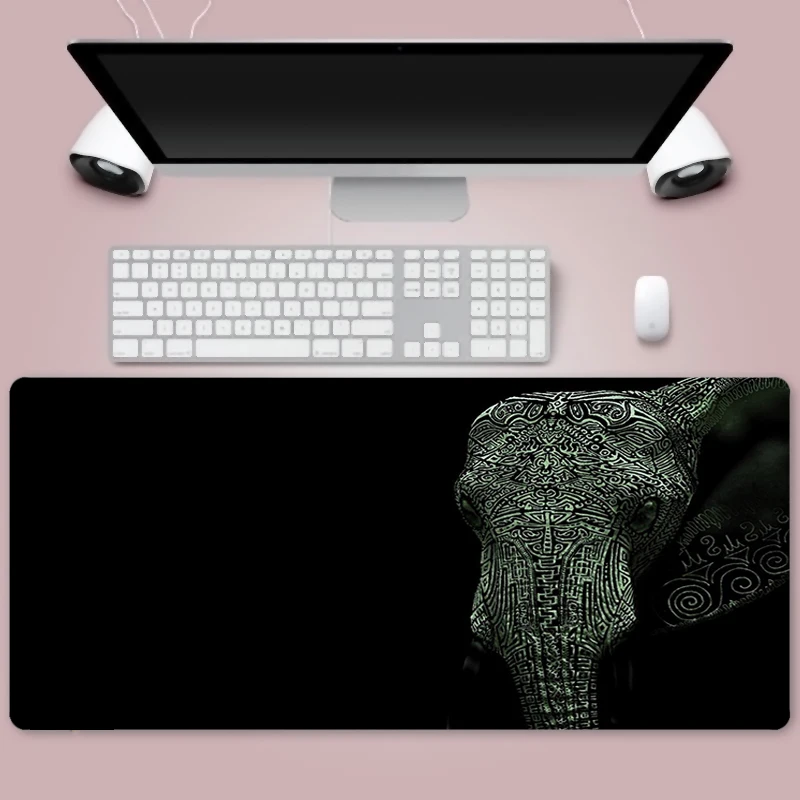 

Mouse pad Large Gaming Gamer Mouse Pad 900x400 Rubber Otaku Locking Edge Big Fashion Laptop Notebook Desk Mat Animal elephant