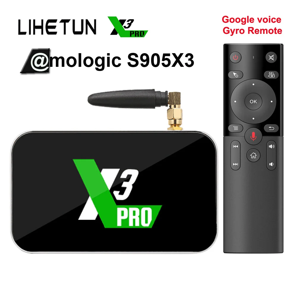 UGOOS X3 PRO Amlogic S905X3 Android 9 0 ТВ контейнер под элемент питания 2 ГБ/4 ГБ/DDR4 16 Гб