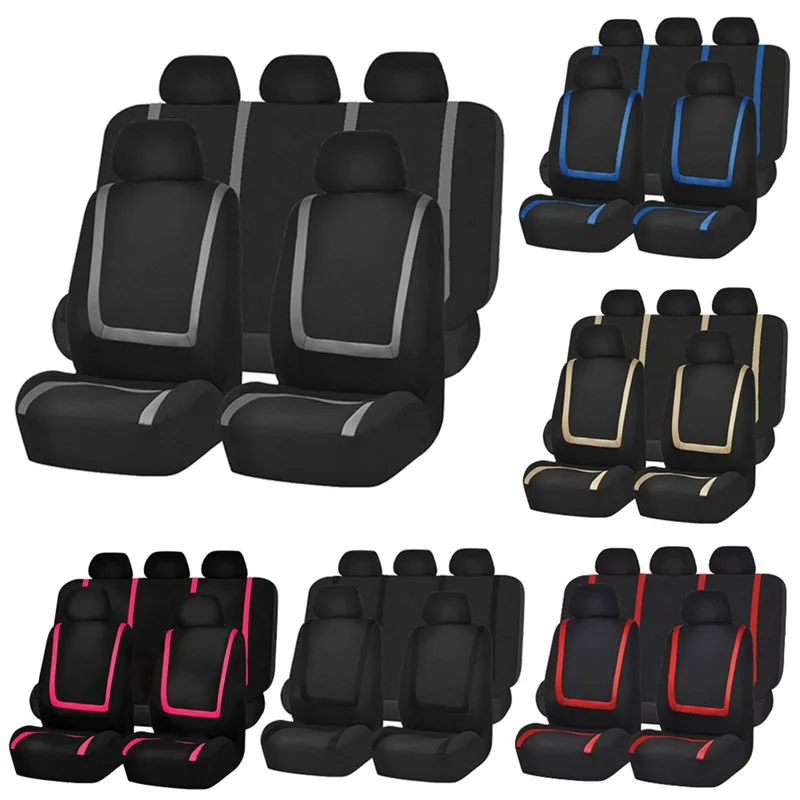 

Fabric Car Seat Covers For TOYOTA Avalon Avensis Allion Auris Hybrid Crown RAV4 Alphard 4Runner Hilux Auto Seat Cushion Cover