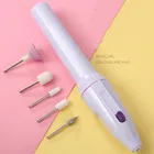 6 в 1 Электрический Фрезер для ногтей, фрезер для ногтей комплект носком дрель Полировка Файлы ручка маникюрного салона формирователь шлифовальный удаляют мозоли полировщик ногтей инструмент