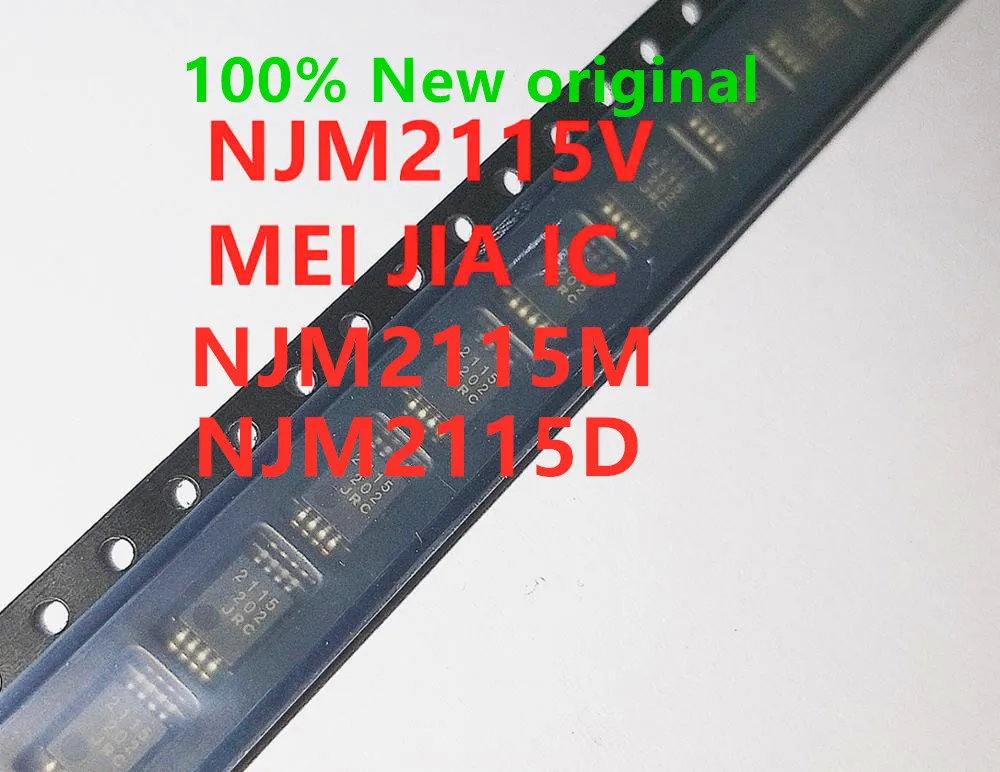 5 шт. 100 новинка 100% оригинальный NJM2115 JRC2115 NJM2115V njSSOP 8 m2115m SOP NJM2115D DIP бесплатная