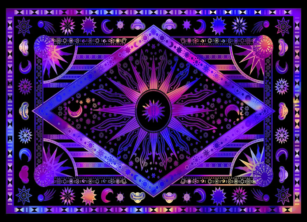 Красочные Гобеленовые настенные гобелены Висячие психоделические небесные