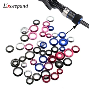 Переходник для отделки, алюминиевый, Контактное кольцо для проверки обмотки, кольцо для декорирования, для ремонта рыболовных удилищ