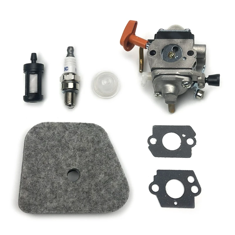 

Carburetor Primer Bulb Air Fuel Filter Spark Plug for FS90 FS100 FS110 FS87 HT10 Y4QC