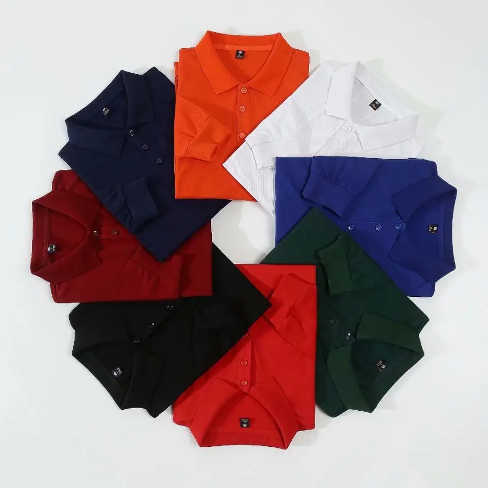 

Brand Spring and Autumn New Products High Quality 100% Soft Long-staple Cotton Fashion Collar Long Sleeve Polo Shirt Men's 660