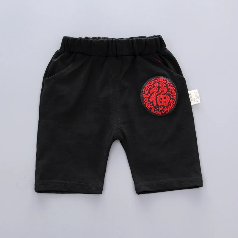 Новинка 2021 детский хлопковый костюм в китайском стиле с коротким рукавом и