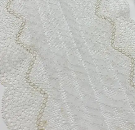 Cream with gold 3 года/партия, 18 см, эластичная кружевная ткань, отделка, рукава, юбка, эластичная кружевная отделка, 22 см, одежда, бюстгальтер, нижнее белье, декоративные аксессуары - Цвет: Cream with gold