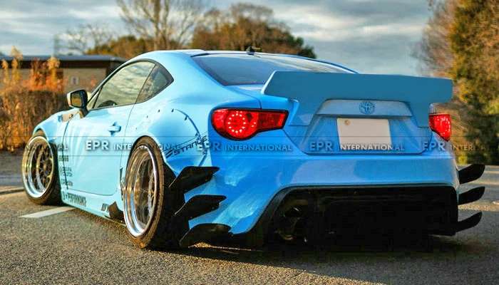 FRP диффузор для BRZ FT86 GT86 FRS Rocket Bunny Ver 2 стекловолокна заднего рассеивателя комплект для настройки отделка для FT86 BR-Z GT86 Racing